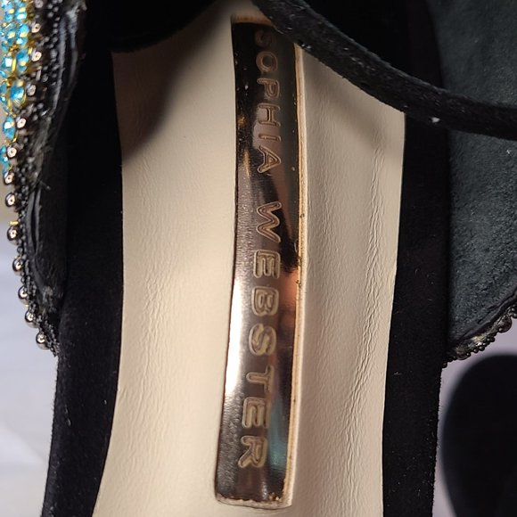 Sophia Webster Rainbow Evangeline Rhinestone Crystal Angel Wing Sandal Sz 40 - Picture 8 of 16